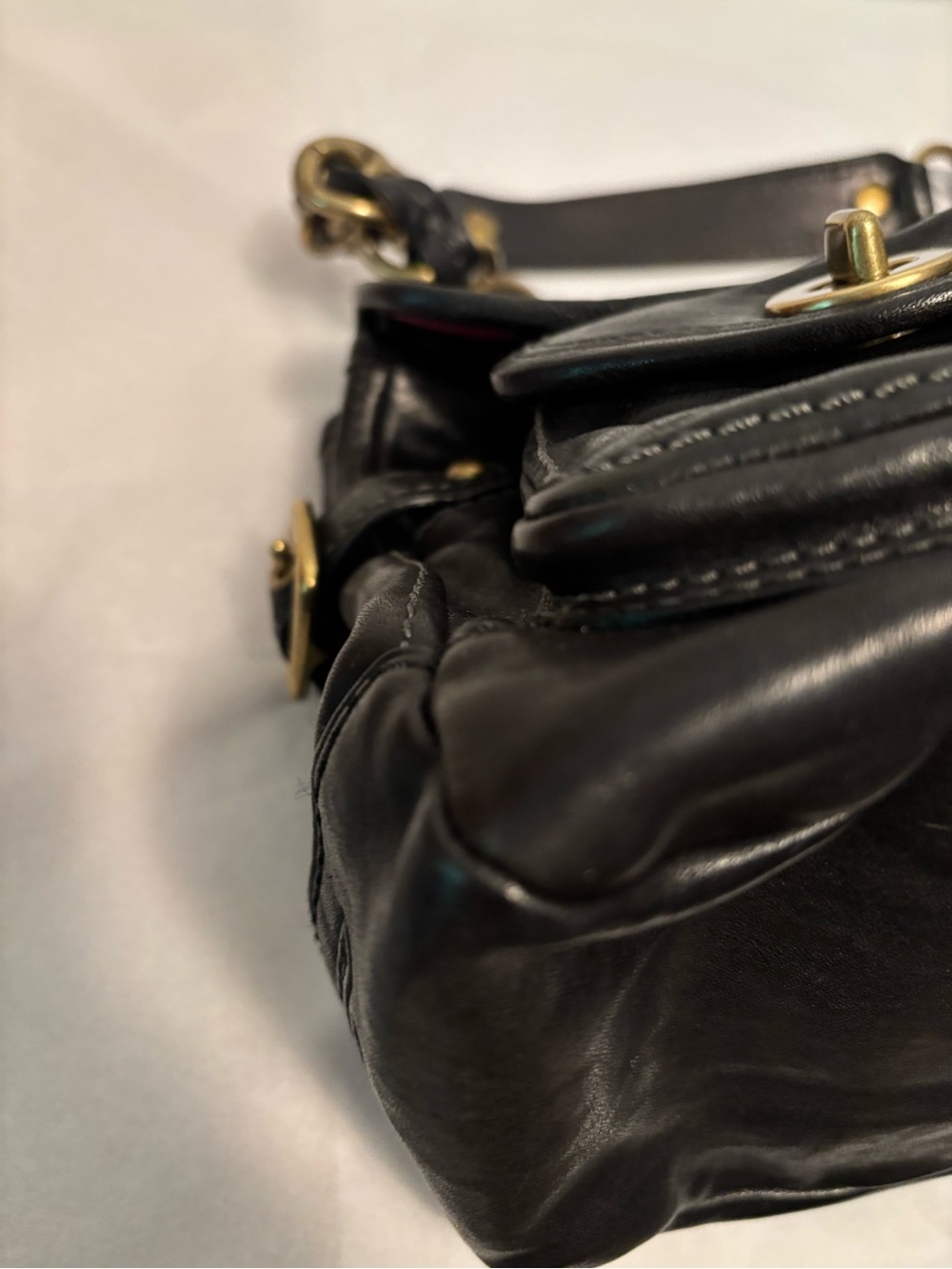Coach Y2K Anniversary Legacy Leigh black Leather Satchel 11128 Vintage Leigh - Picture 10 of 16